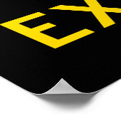 Waarschuw poster voor explosieven (Hoek)