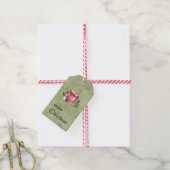 Waarschuw Winter Cup Prettig Kerstfeest Prettige F Cadeaulabel (Met Touw)