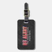 Waarschuwen Bagagelabel (Voorkant verticaal)