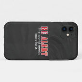 Waarschuwen Case-Mate iPhone Case (Achterkant (horizontaal))