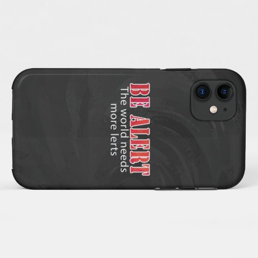 Waarschuwen Case-Mate iPhone Case (Achterkant (horizontaal))