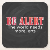 Waarschuwen Kartonnen Onderzetters (Voorkant)