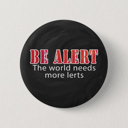 Waarschuwen Ronde Button 5,7 Cm (Voorkant)