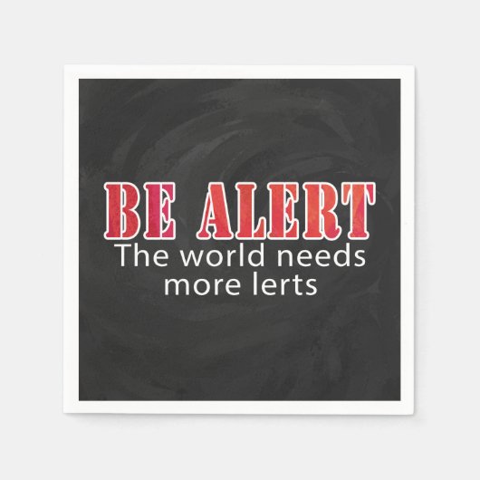 Waarschuwen Servetten (Voorkant)