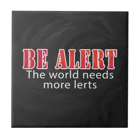 Waarschuwen Tegeltje (Voorkant)