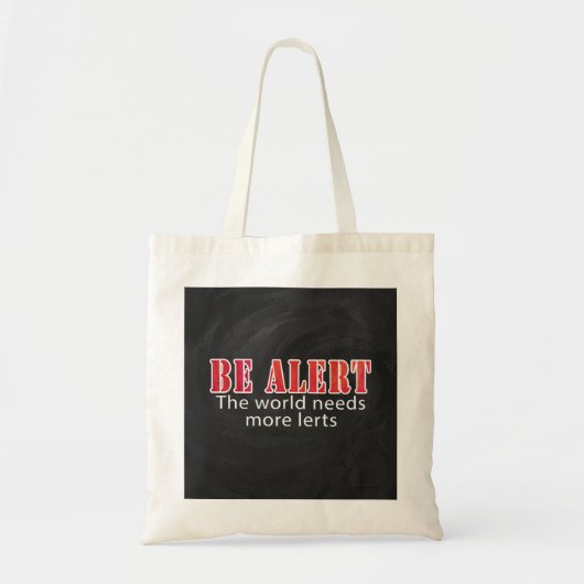 Waarschuwen Tote Bag (Voorkant)