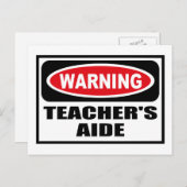 Waarschuwend Briefkaart VAN DE ADVERTENTIE (Voorkant / Achterkant)