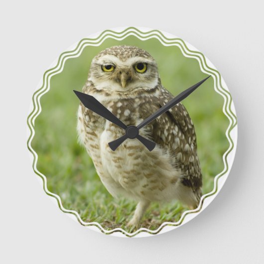 Waarschuwende boomklokklok ronde klok (Voorkant)