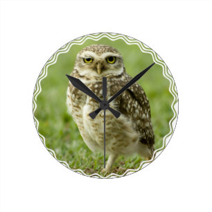 Waarschuwende boomkussen ronde klok