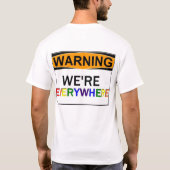 Waarschuwing2 T-shirt (Achterkant)