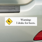 waarschuwing-01 bumpersticker (Op auto)