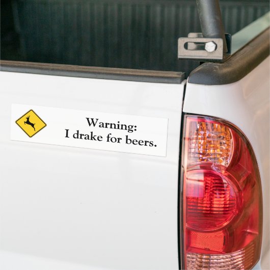 waarschuwing-01 bumpersticker (Op Truck)