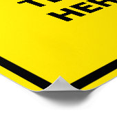 Waarschuwing 11x14 Aangepast Poster (Hoek)