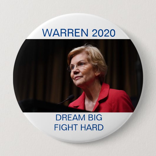 WAARSCHUWING 2020 DREAM BIG FIGHT HARD RONDE BUTTON 4,0 CM (Voorkant)