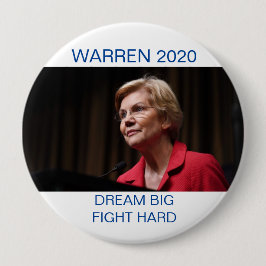 WAARSCHUWING 2020 DREAM BIG FIGHT HARD RONDE BUTTON 4,0 CM