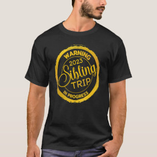 Waarschuwing 2023 Verwant reis in uitvoering voor T-shirt