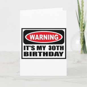 Waarschuwing 30 kaart