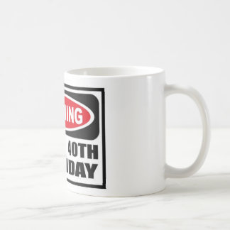 Waarschuwing 40 koffiemok