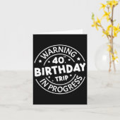 Waarschuwing 40e verjaardag reis in uitvoering Gra Kaart (Gele Bloem)