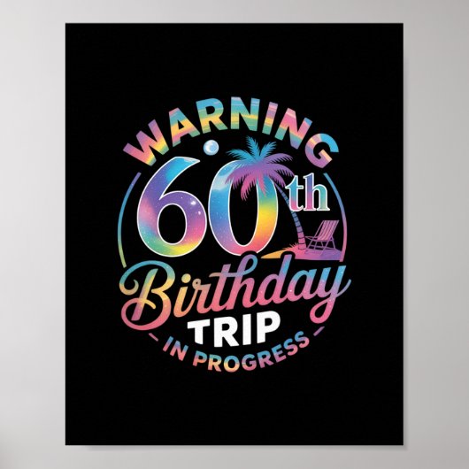 Waarschuwing 60e verjaardagstrip aan de gang Verja Poster (Voorkant)