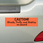 Waarschuwing Aan Boord Halloween Sticker (Op auto)