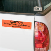 Waarschuwing Aan Boord Halloween Sticker (Op Truck)