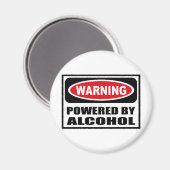 Waarschuwing AANGEDREVEN DOOR ALCOHOLMAGNEET Magneet (Voorkant / Achterkant)