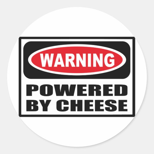 WAARSCHUWING AANGEDREVEN DOOR KAAS STICKER (Voorkant)