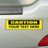 Waarschuwing Aangepaste Bumpersticker (Op auto)