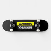 Waarschuwing Aanstootgevend Skateboard Design (Horizontaal)