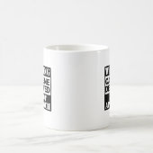 Waarschuwing Afgekeurde cafeïne benadert geen grap Koffiemok (Center)