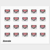 Waarschuwing AIR FORCE VROUW Sticker (Vel)