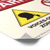 Waarschuwing! Alleen ASL. Stemmen van poster. Poster (Hoek)