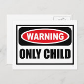 WAARSCHUWING ALLEEN KINDERBriefkaart Briefkaart (Voorkant / Achterkant)