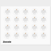 Waarschuwing allergie voor rustieke bosbessenmuffi ronde sticker (Vel)
