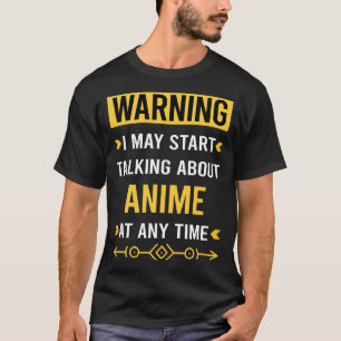Waarschuwing Anime Films T-shirt