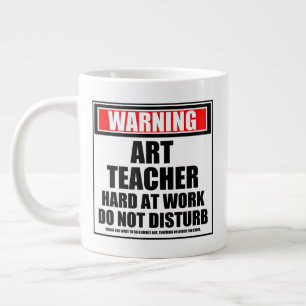Waarschuwing art leraar hard op het werk stoort ni grote koffiekop