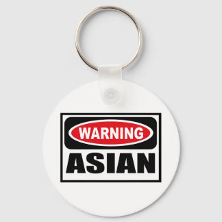Waarschuwing ASIAN-Sleutelhanger Sleutelhanger