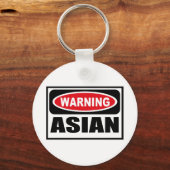Waarschuwing ASIAN-Sleutelhanger Sleutelhanger (Voorkant)