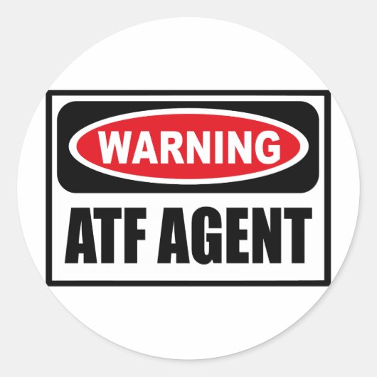 Waarschuwing ATF AGENT Sticker (Voorkant)