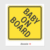 Waarschuwing baby aan boord sticker (Vel)