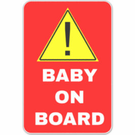 Waarschuwing Baby aan boord van de auto Sticker