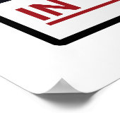 Waarschuwing Bachelorette Party in uitvoering Poster (Hoek)