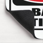 Waarschuwing BAD ATTITUDE Mousepad Muismat (Hoek)