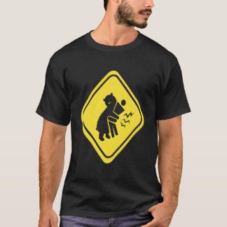 Waarschuwing Beer knuffels T-shirt