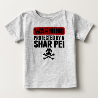 Waarschuwing beschermd door een Shar Pei