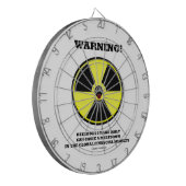 Waarschuwing! Beslissing dagelijkse oorzaak Meltdo Dartbord (Voorkant Links)