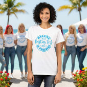 Waarschuwing Besties Trip in uitvoering Blauw op W T-shirt