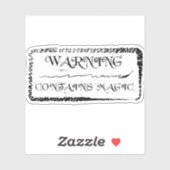 Waarschuwing: bevat magische Sticker (Vel)