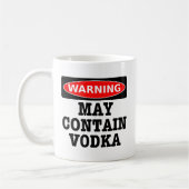 Waarschuwing bevat mogelijk wodka koffiemok (Links)